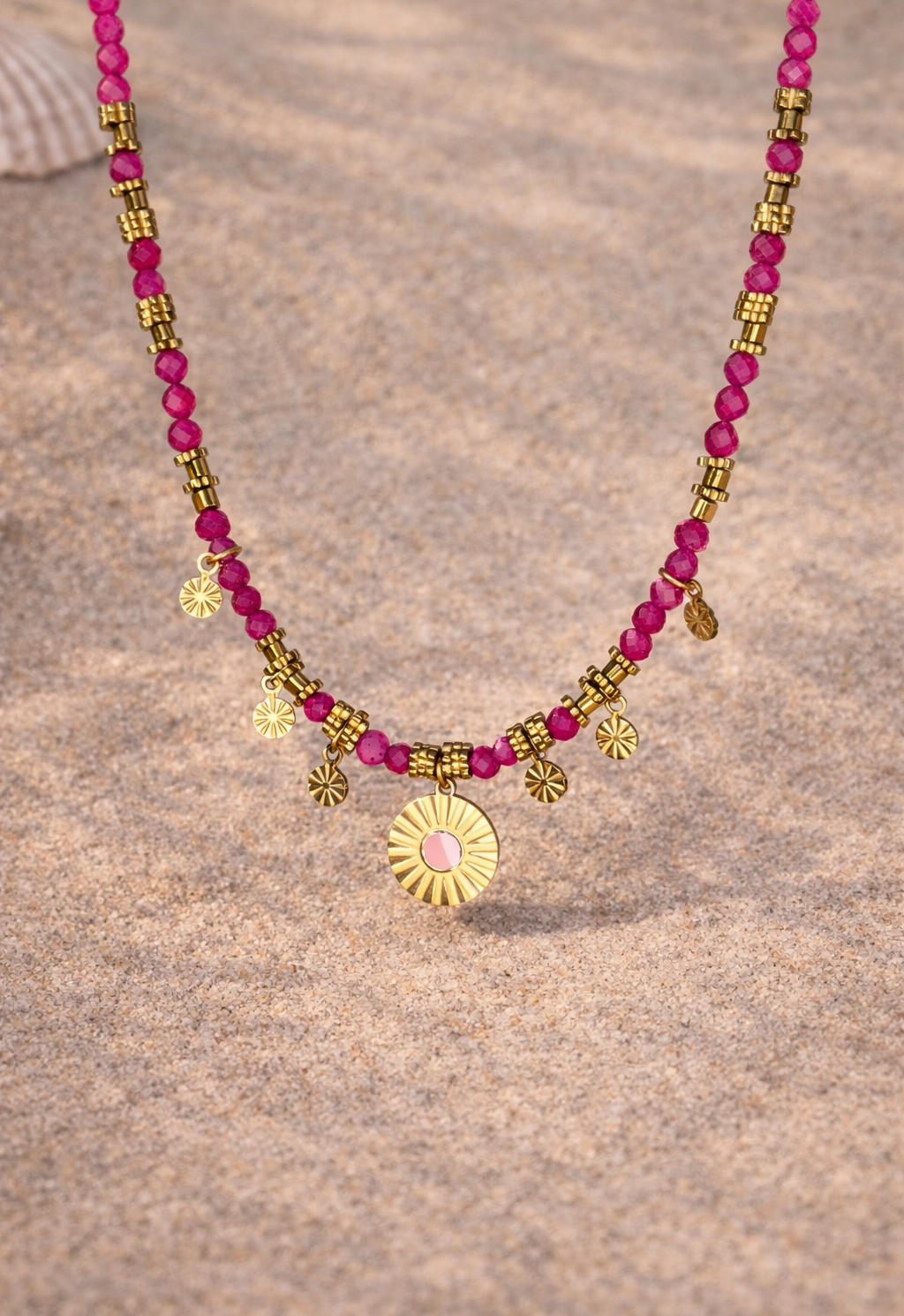 Collier fuchsia POP