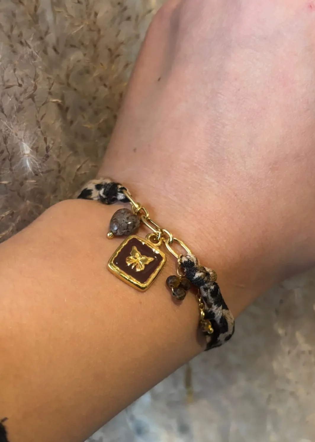 Bracelet léopard Charms