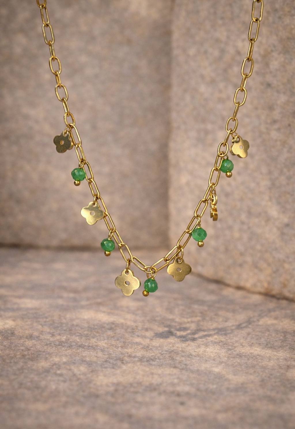 Collier éclat vert