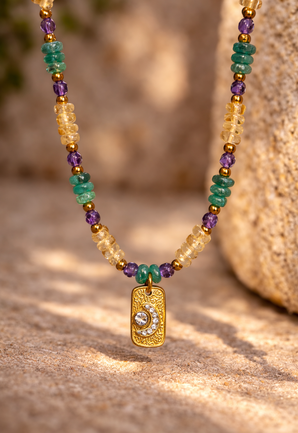 Collier rêverie lilas