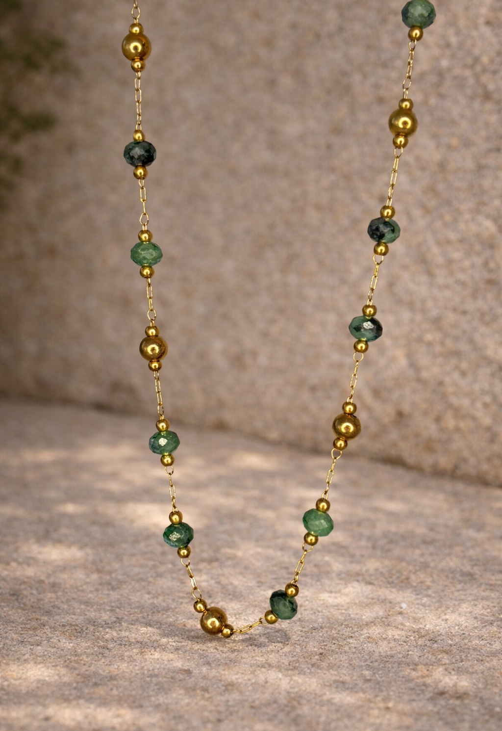 Collier vert délicat