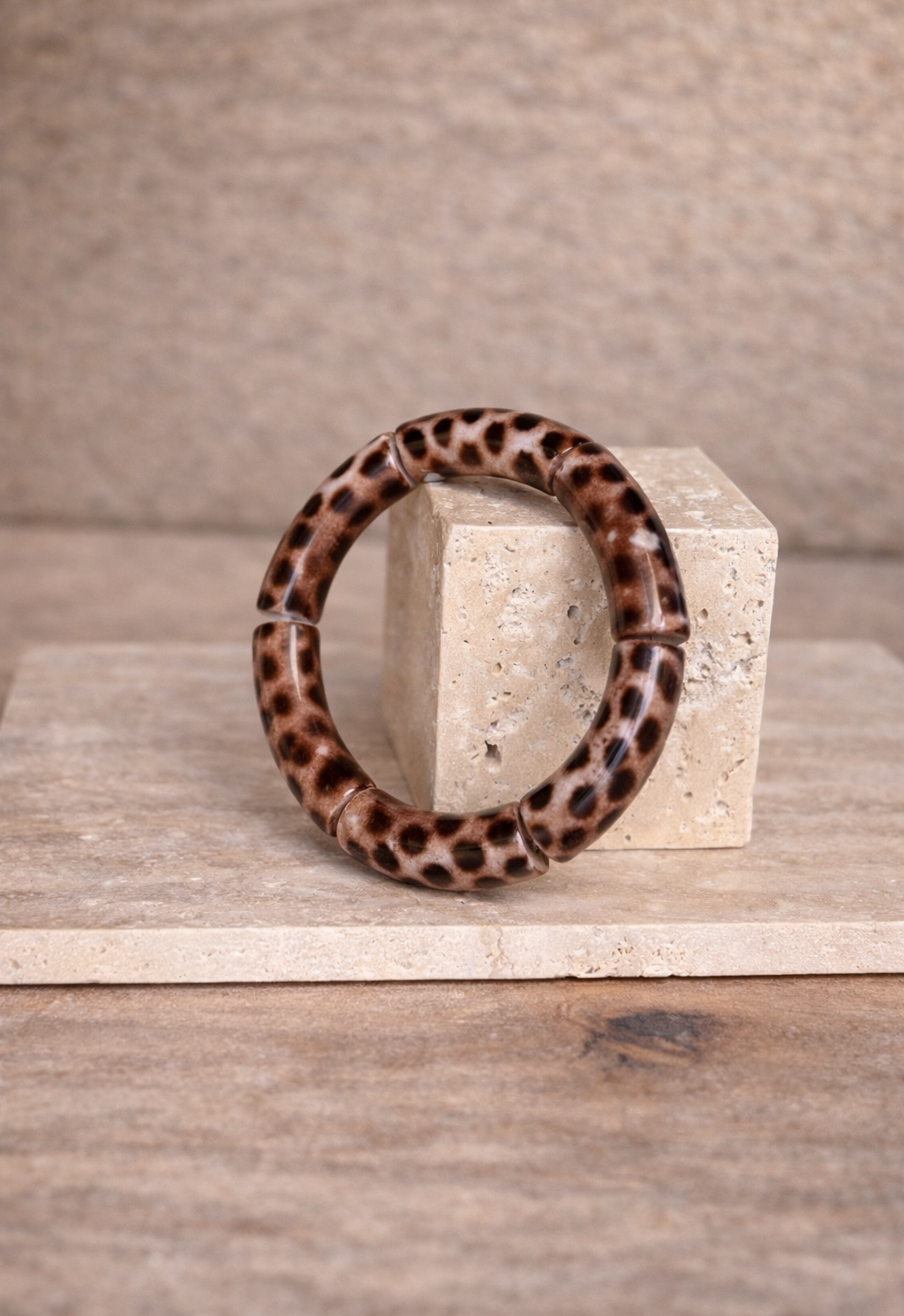 Bracelet Jonc léopard