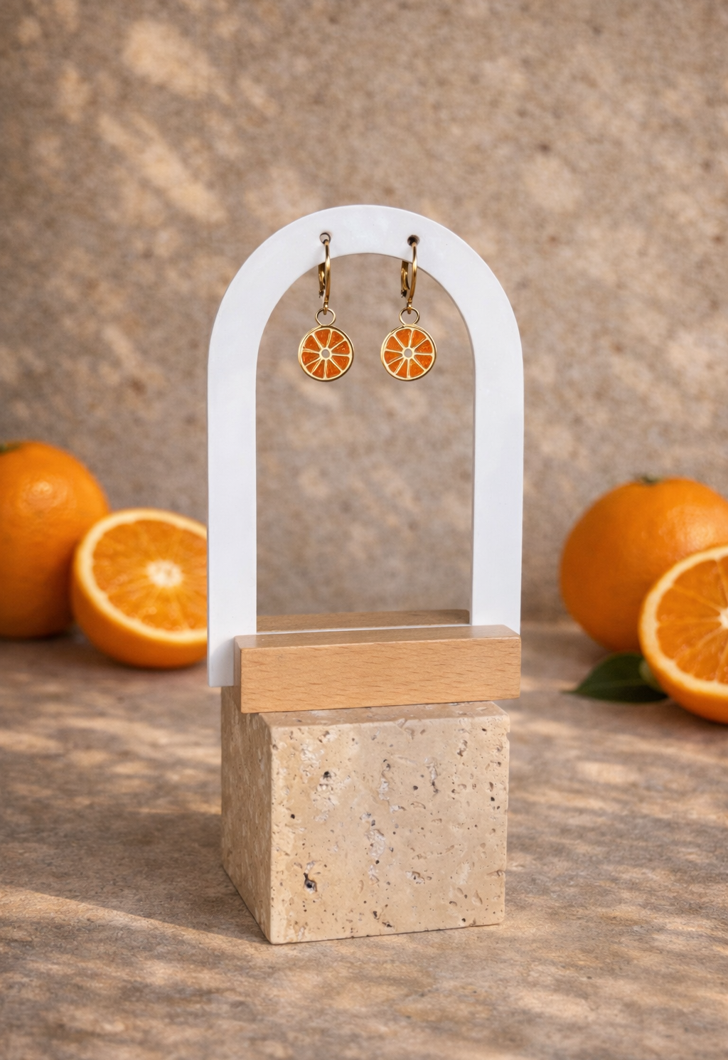 Boucles d'oreilles mon orange