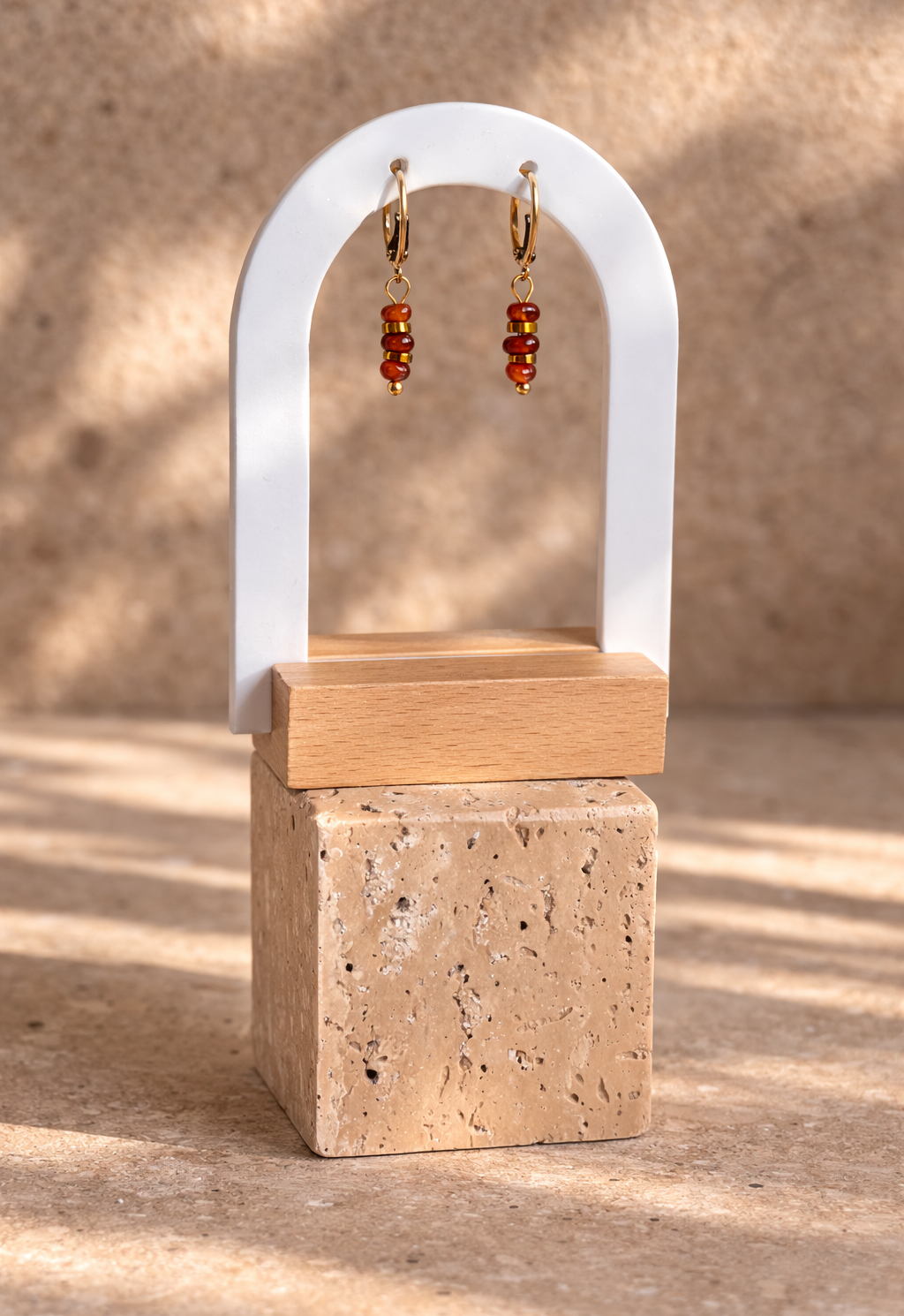 Boucles d'oreilles orange