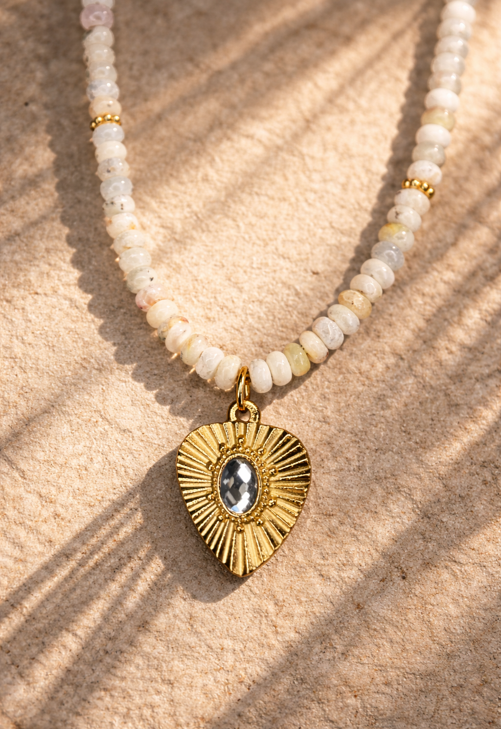 Collier Perles blanches (collection mon blanc d'été)